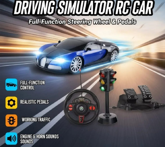 DataToys - RC Car - Remote Control Car With Steering wheel, Brake