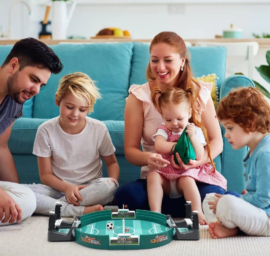 Mini Table Football Game | Tabletop Soccer Board Game Toy with 6 Mini Balls | Interactive Desktop Soccer for Kids & Adults | Eid, Party & Gift Idea.