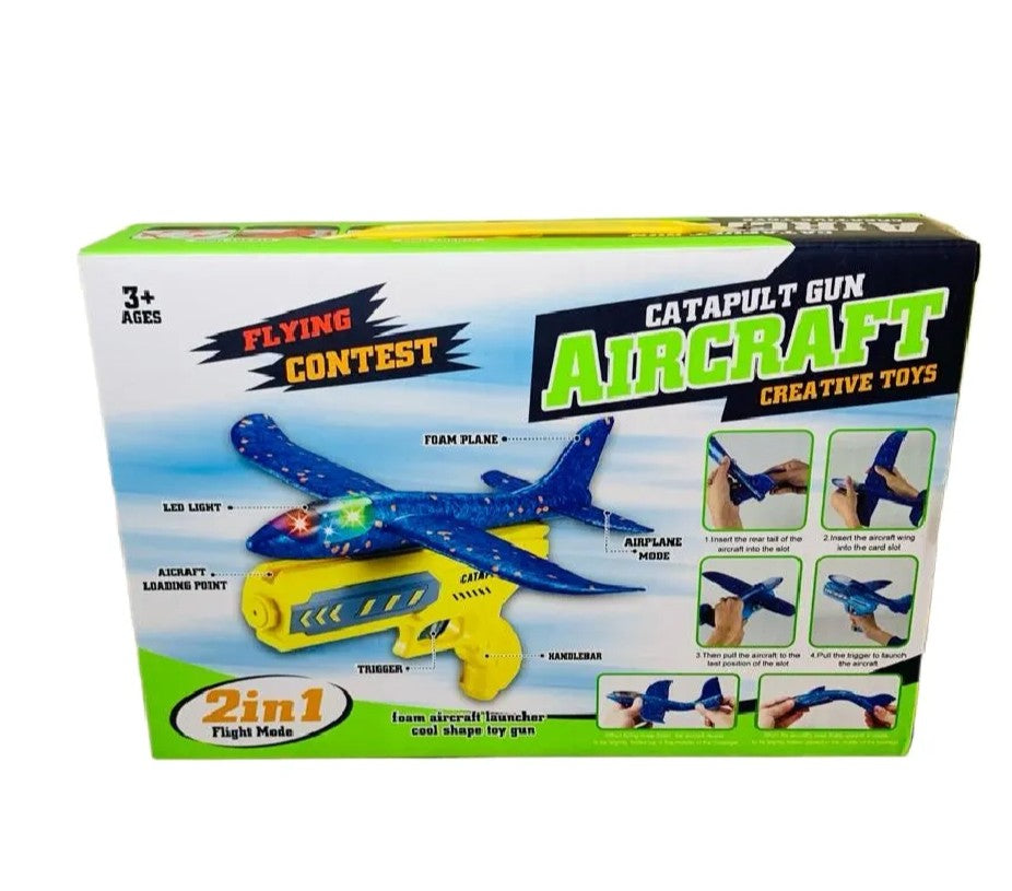 Airplane Launch Toy with Gun Game for Children (small)-Best Toy For Kids