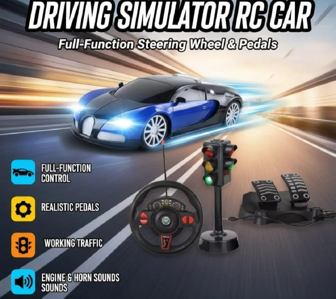 DataToys - RC Car - Remote Control Car With Steering wheel, Brake