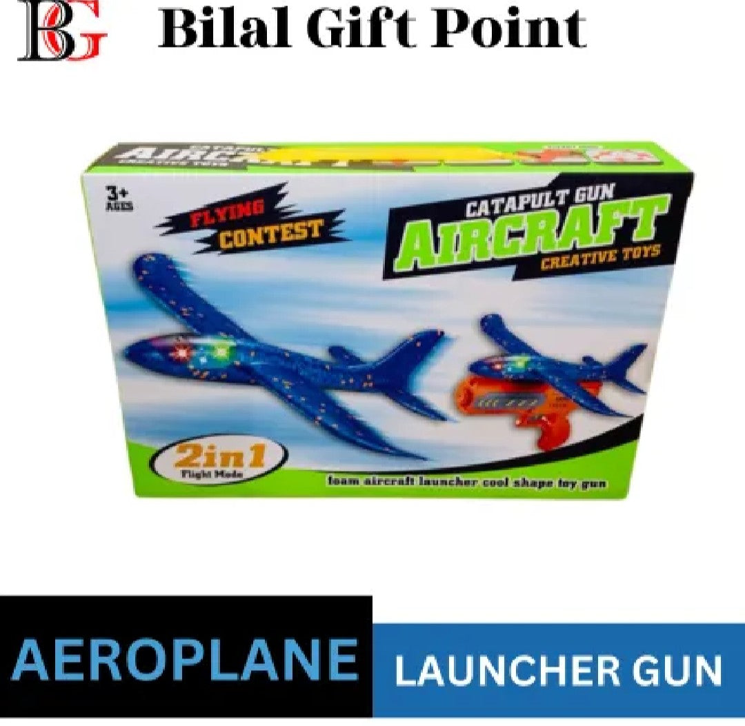 Airplane Launch Toy with Gun Game for Children (small)-Best Toy For Kids