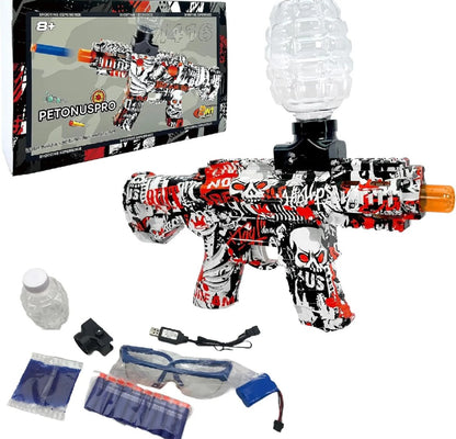 M416 Electric Ball Blaster Toy Mini Super Strong Power Electric Gel Blaster Gun Toy Outdoor Team Game Automatic Water Bomb Electric Shooting Toy Fortnite Pubg Graffitti Skin Rechargeable With Accessories - Summer Holidays, Pool Party Perfect Gift For Boys