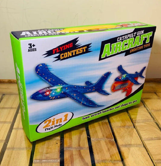 Airplane Launch Toy with Gun Game for Children (small)-Best Toy For Kids